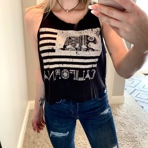 California crop tank top